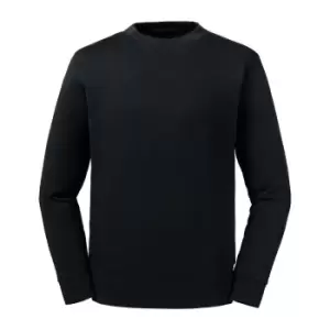 Image of Russell Unisex Adults Pure Organic Reversible Sweatshirt (XS) (Black)