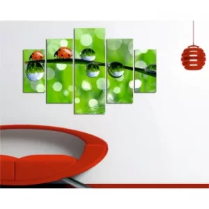 Image of ST144 Multicolor Decorative MDF Painting (5 Pieces)
