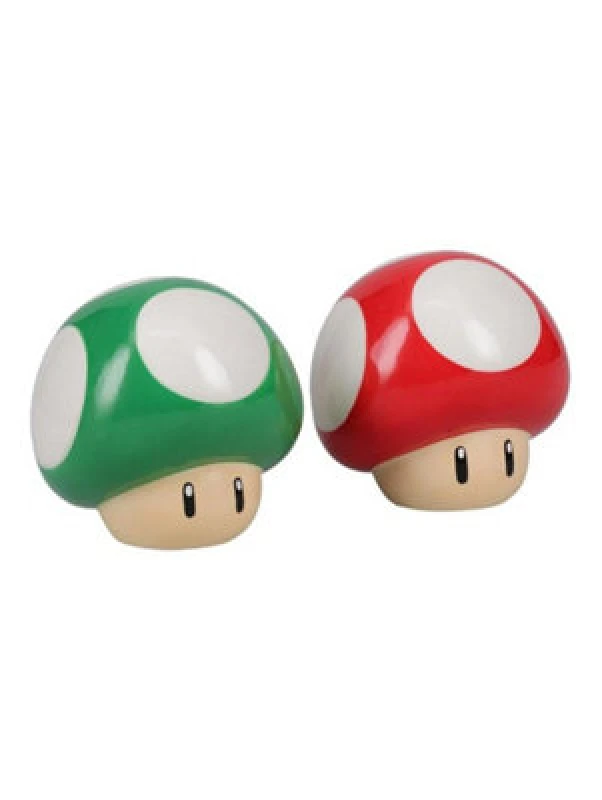 Image of Find Me A Gift Super Mario Mushroom Salt and Pepper Multi