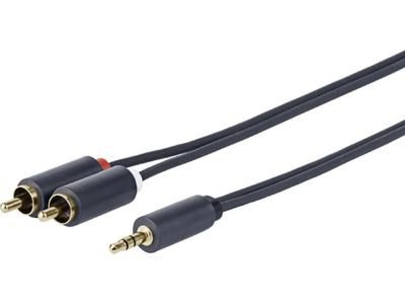 Image of Vivolink PROMJRCA0.5 audio cable 0.5 m 3.5mm 2 x RCA Black