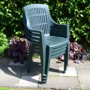 Image of Trabella Parma Set of 4 Chairs Green