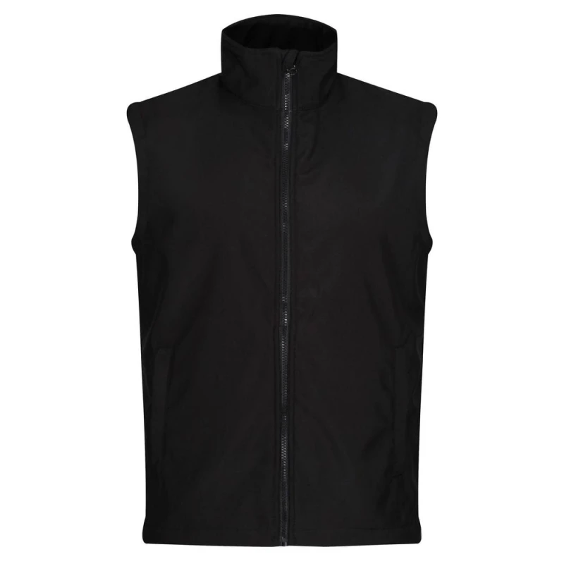 Image of Regatta Professional Mens Plain Baby Blue Gilet in Black Size: XS Black Male XS