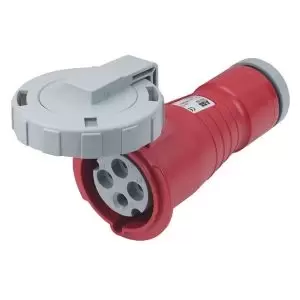 Image of Abb 332C6W Conn, Mains Socket, 32A, 415V, Red