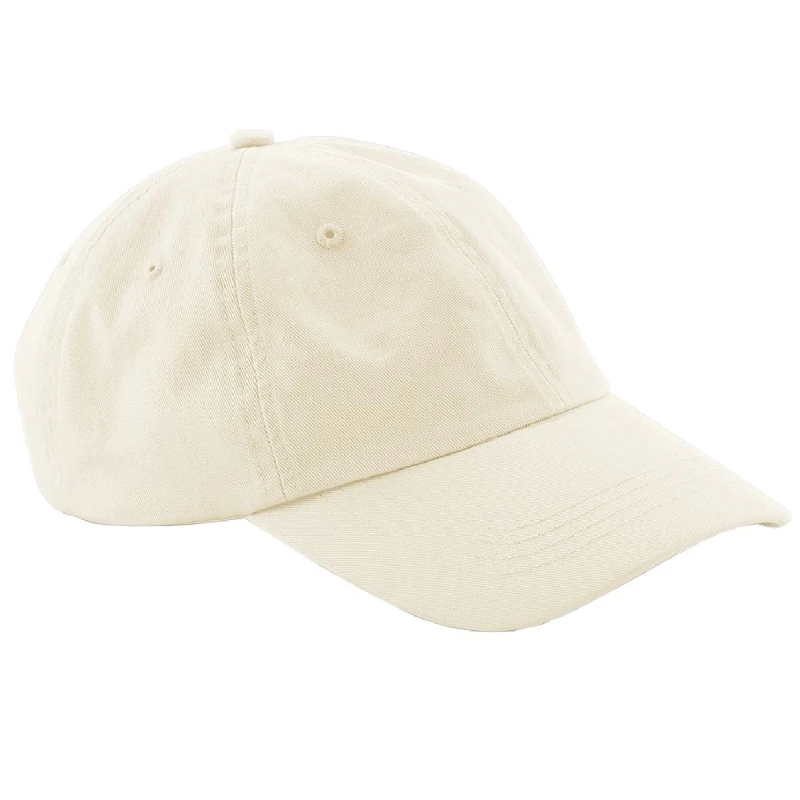 Image of Beechfield Beechfield Men Low Profile 6 Panel Dad Cap Pack of 2 in Beige Beige One Size Male 5059269083816