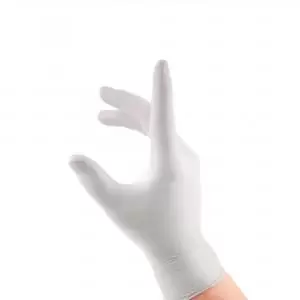 Image of Beeswift Latex Examination Gloves White M Box of 1000 LEGM