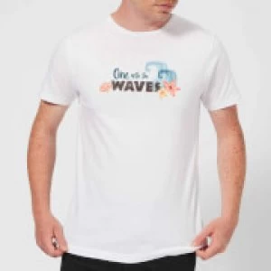 Image of Disney Moana One with The Waves Mens T-Shirt - White - XXL