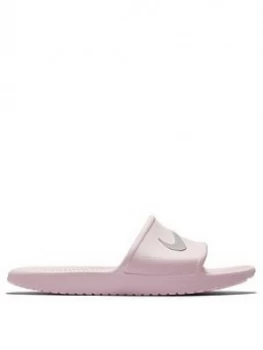 image of Nike Kawa Shower - Pink/Grey, Size 3.5, Women