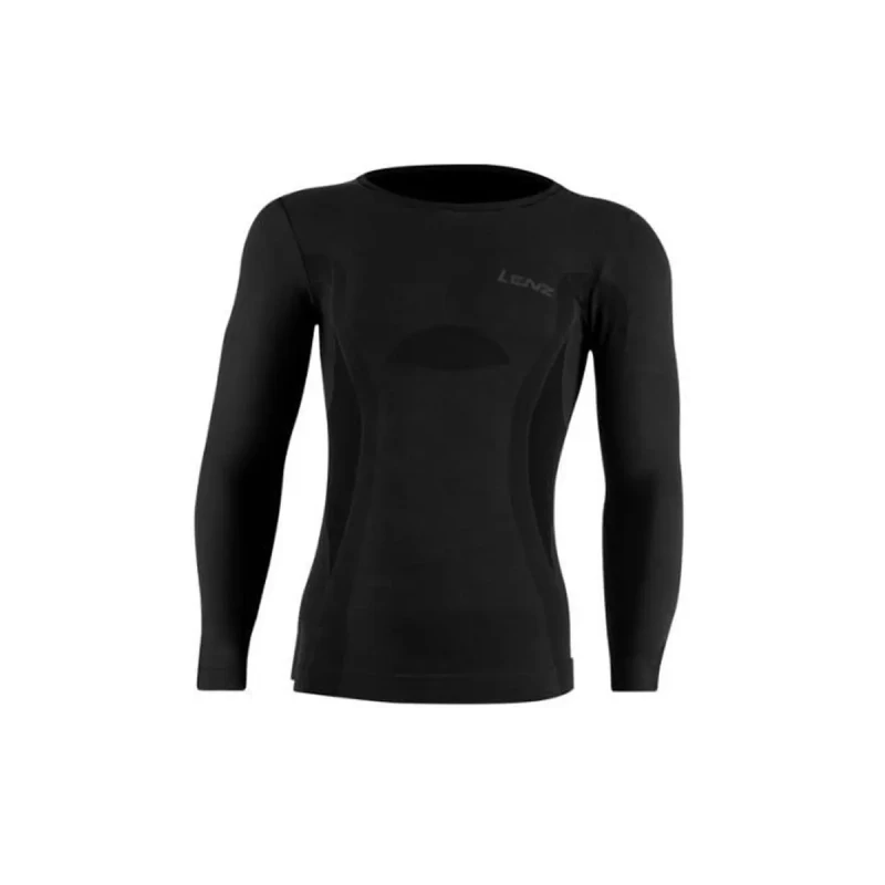 Image of Under shirt with round neck Lenz Merino 6.0 Noir Male S