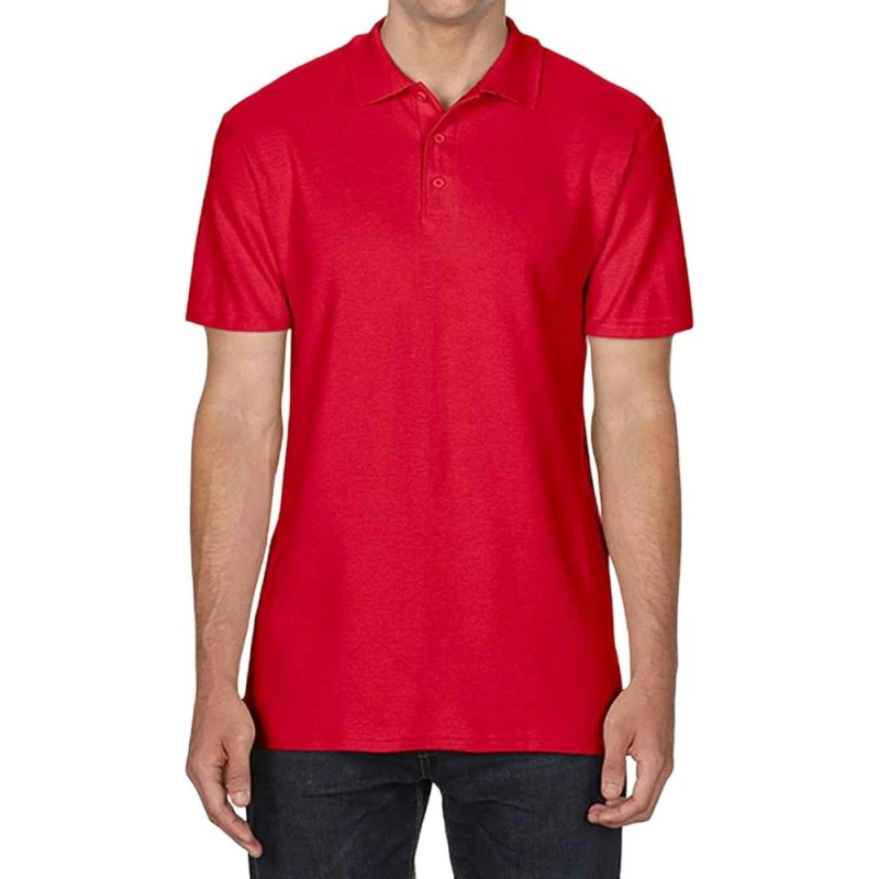Image of Gildan Softstyle Polo Shirt in Dark Red Size: 3XL Dark Red Unisex 3XL