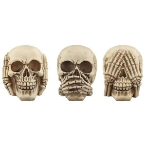 image of Fantasy Skull Set See No Evil, Speak No Evil, Hear No Evil