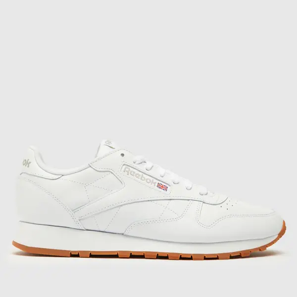 Image of Reebok Cloud White / Pure Grey / Rubber Gum Classic Leather Shoes White Female 7 205793UK