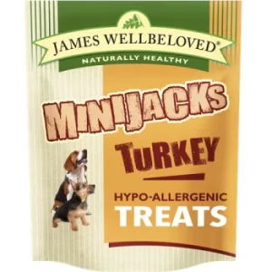 James Wellbeloved Turkey Minijacks Dog Treats 90g