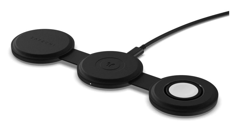 Image of Satechi Satechi OntheGo 3-in-1 Headset, Smartphone, Smartwatch Black USB Wireless charging Fast charging Indoor ST-QTG31K