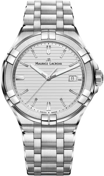 image of Maurice Lacroix Watch Aikon 3 Hands Mens - Silver ML-1355