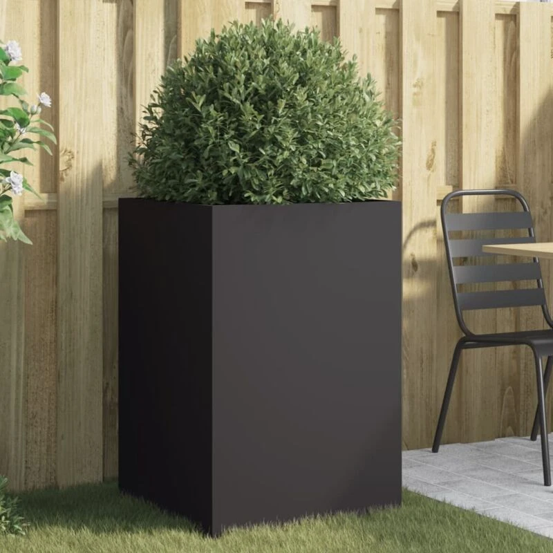Image of VIDAXL Planter Black 52x48x75cm Steel Vidaxl 8721012364417
