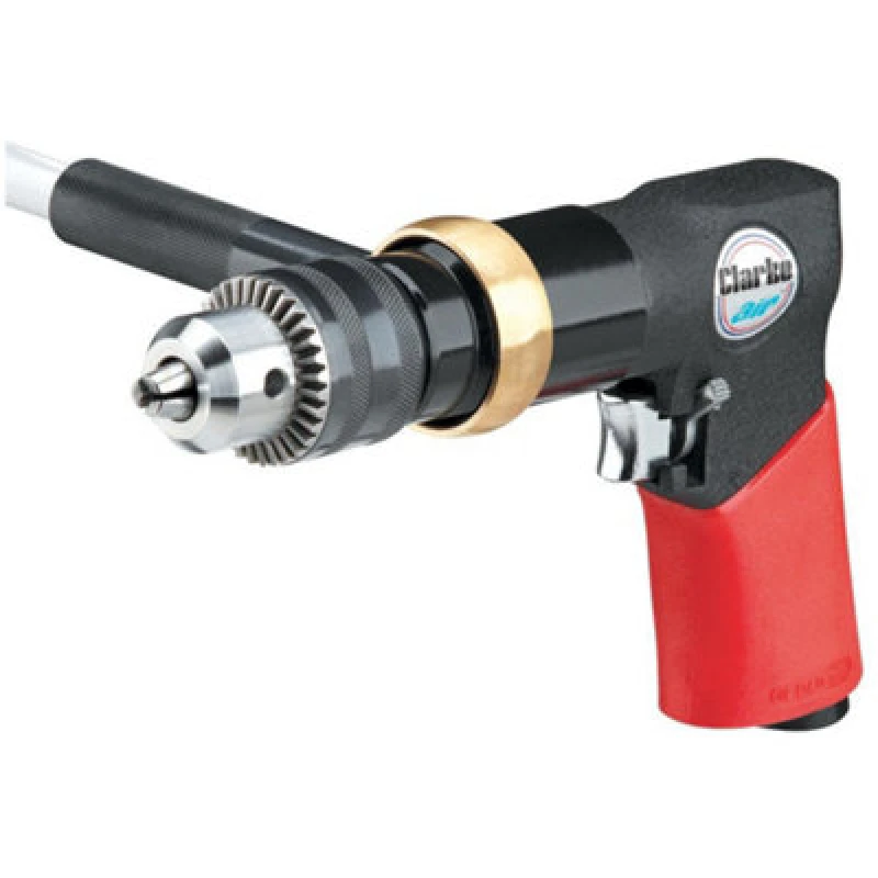 Image of Clarke 1/2" Air Drill Reversible Keyed Air Compressor Workshop Tool Cat123