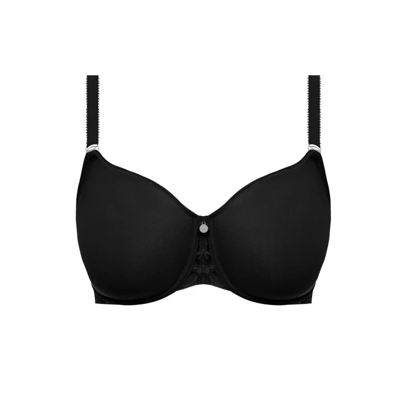 Image of Fantasie Womens Reflect Moulded Spacer Bra in Black Size: 30D Black Female 30D