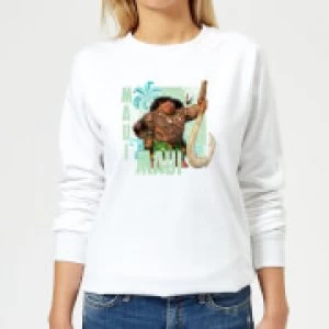 Image of Moana Maui Womens Sweatshirt - White - 3XL