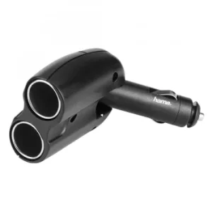 Image of Hama 2-way Distributor for Cigarette Lighter Socket 180&deg; 12V