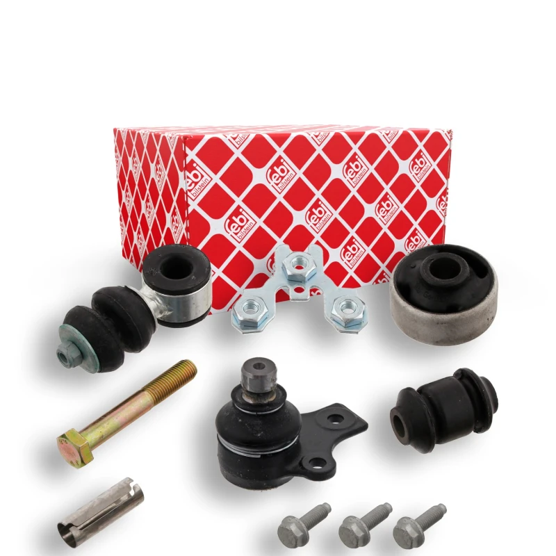 Image of FEBI BILSTEIN 14416 Control arm repair kit with coupling rod, Front Axle Right, Control Arm Suspension Kit (772)