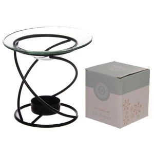 Image of Black Metal Spiral Oil Burner