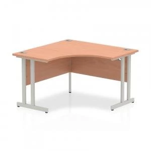 Image of Trexus Call Centre Desk Cantilever 1200x1200mm Beech Ref I000296