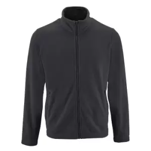 Image of SOLS Mens Norman Fleece Jacket (3XL) (Charcoal)