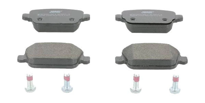 Image of JURID 573263J Brake pad set not prepared for wear warning indicator, with accessories Brake Pad Set,disc brake (402)