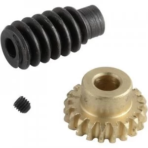 Image of Reely Brass, Steel Worm gear set Module Type: 0.5 No. of teeth: 20
