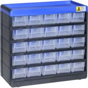 image of Allit 464620 Small parts container VarioPlus Pro 29/50 (W x H x D) 300 x 285 x 135mm Black, Blue