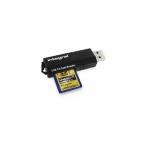 Image of Integral USB3.0 CARDREADER DUAL SLOT SD MSD card reader USB 3.2 Gen 1 (3.1 Gen 1) Black