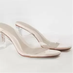 image of Missguided Clear Heeled Sandals - None