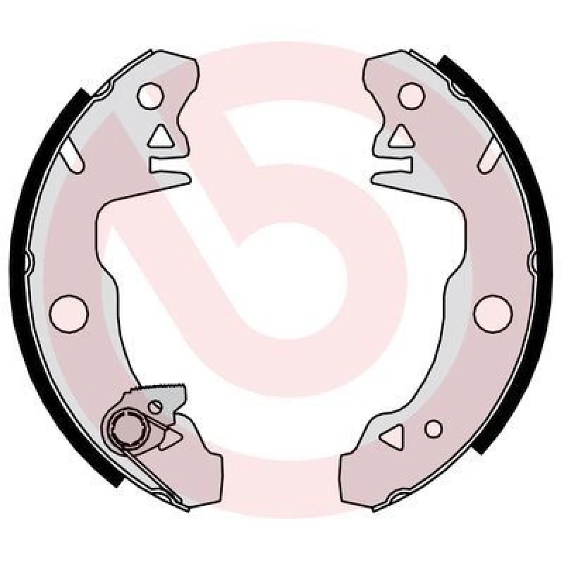 Image of BREMBO Brake Shoe Set BREMBO S 68 509