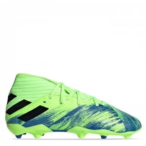 Image of adidas Nemeziz 19.3 Childrens FG Football Boots - Green/Black/Blu
