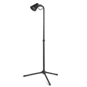 Image of Picnic 1 Light Outdoor Floor Lamp Spotlight Black IP65