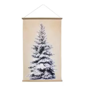 image of Christmas Workshop Pre-Lit Wall Hanging Xmas Tree Draw