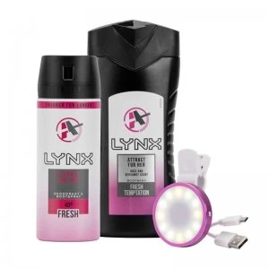Image of Lynx Attract 4 Her Duo & Selfie Light Gift Set