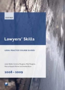 Image of Lawyers Skills 2008-2009 by Julian Webb Paperback