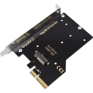 image of Aqua Computer kryoM.2 PCIe 3.0 x4 adapter for M.2 NGFF PCIe SSD M-Key