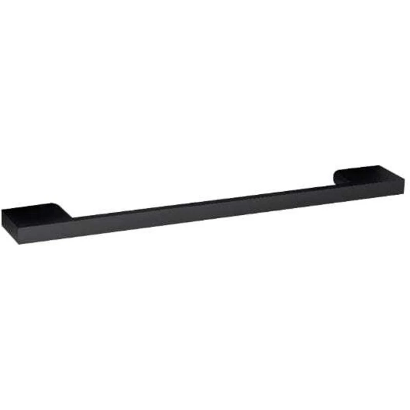 Image of Nuie Hudson Reed H018 Black D Handle Tap, Matt Brass, 192mm Connection