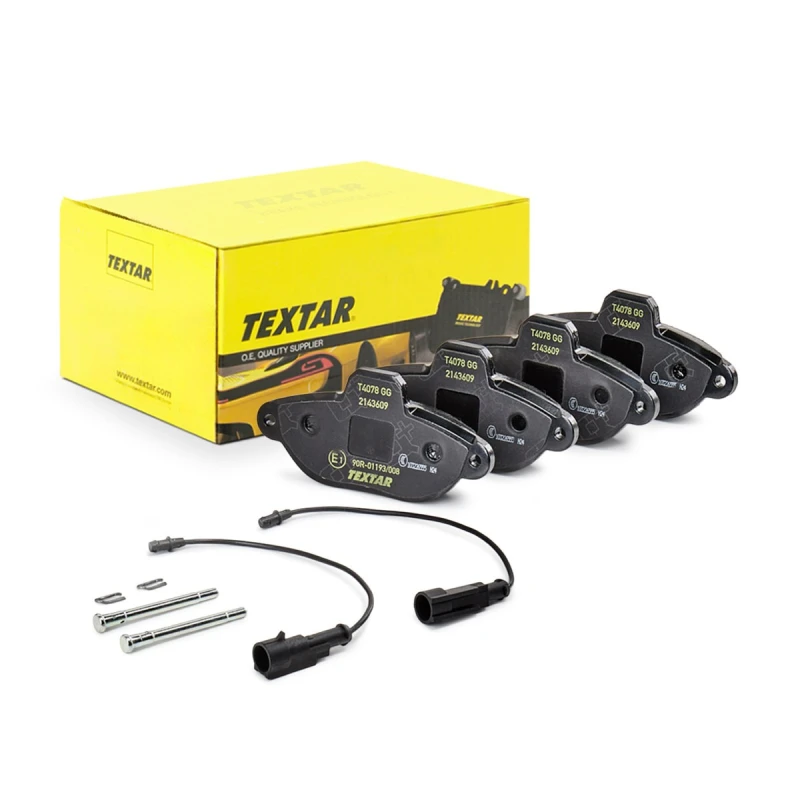 Image of TEXTAR 2143609 Brake pad set Q+ incl. wear warning contact, with accessories Brake Pad Set,disc brake (402)