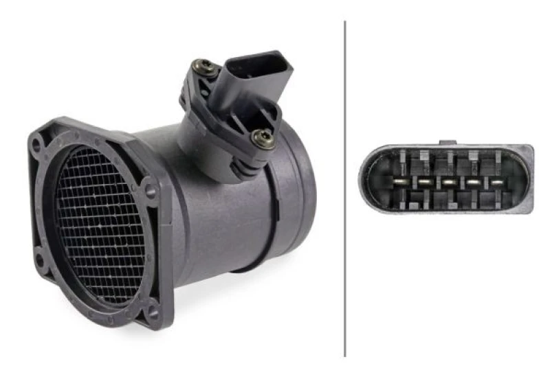 Image of HELLA Mass air flow sensor HELLA 8ET 358 095-051