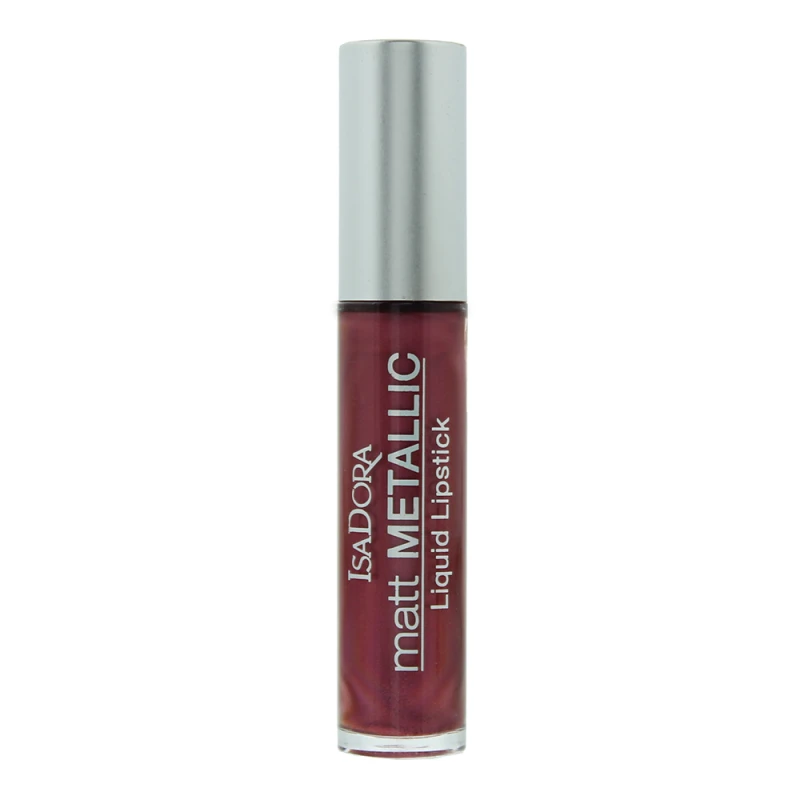 Image of Isadora Matt Metallic 83 Burgundy Bite Lipstick 7ml