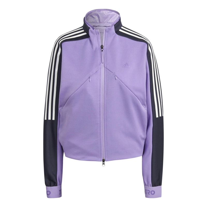 Image of adidas Tiro Suit-Up Tracksuit Top Womens - Purple Purple 2XS