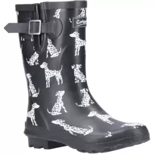 image of Cotswold Womens Dalmatian Waterproof Rubber Wellington Boots UK Size 4 (EU 37)