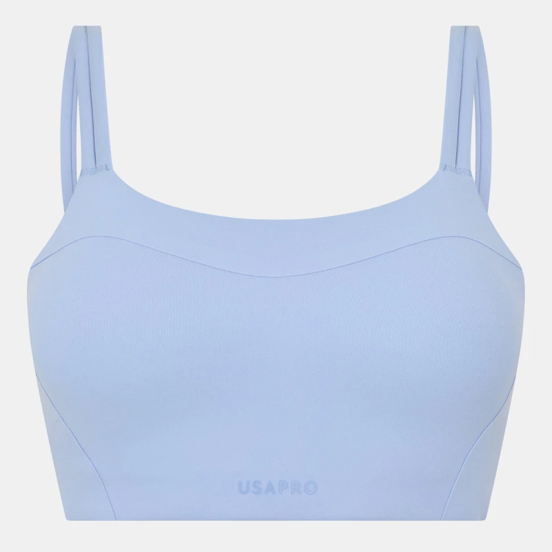 Image of USA Pro x Sophie Habboo Moulded Cup Sports Bra - Blue Blue 8