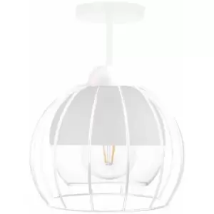 image of Keter Lighting - Keter Solo Semi Flush Light White, 20cm, 1x E27