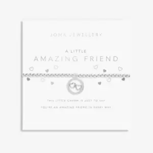 Image of Amazing Friend Silver 15.5cm Stretch Bracelet C706