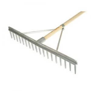 Image of Faithfull Aluminium Landscape Rake Complete With Handle