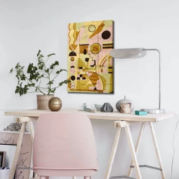 Image of 4570ABSC - 036 Multicolor Decorative Canvas Painting